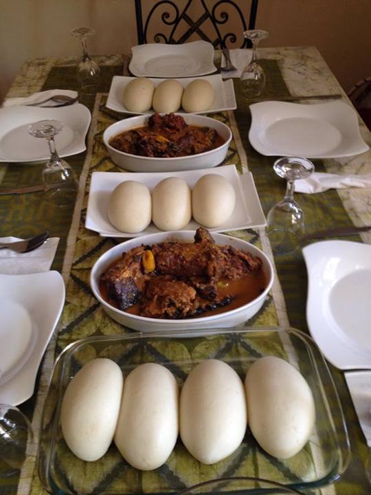 Foutou Igname Sauce Gnangnan